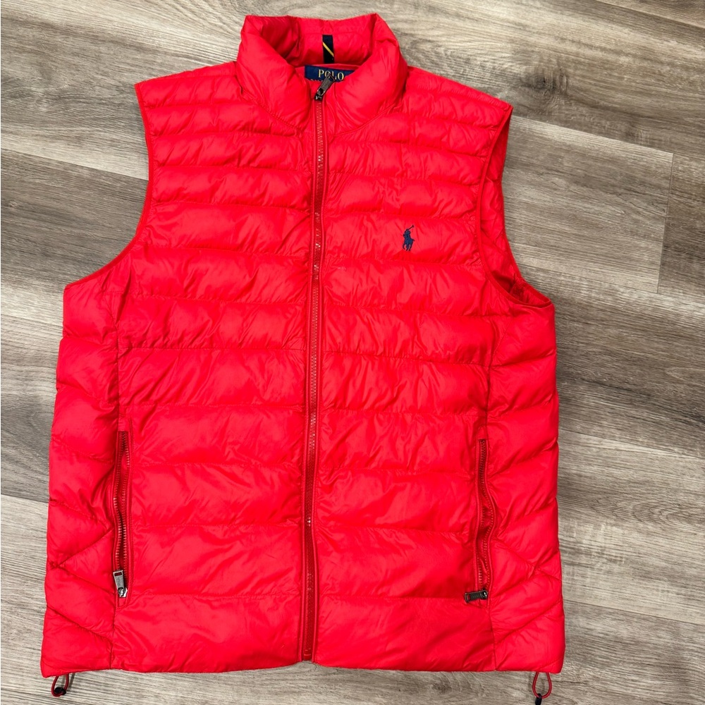 Polo by Ralph Lauren Men's Red Puffer Vest